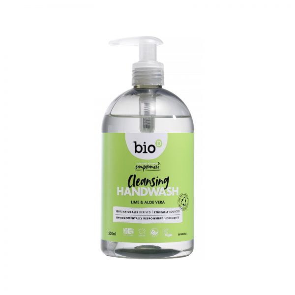 Bio-D Lime & Aloe Vera Cleansing Hand Wash – 500ml With pump