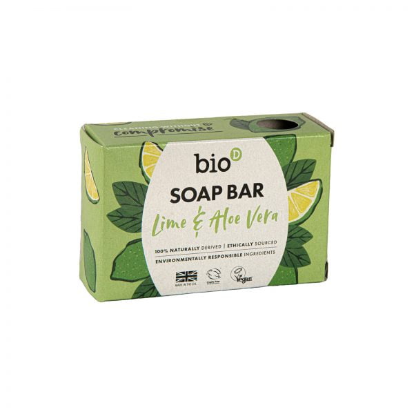 Bio-D Soap Bar Lime & Aloe Vera – 90g