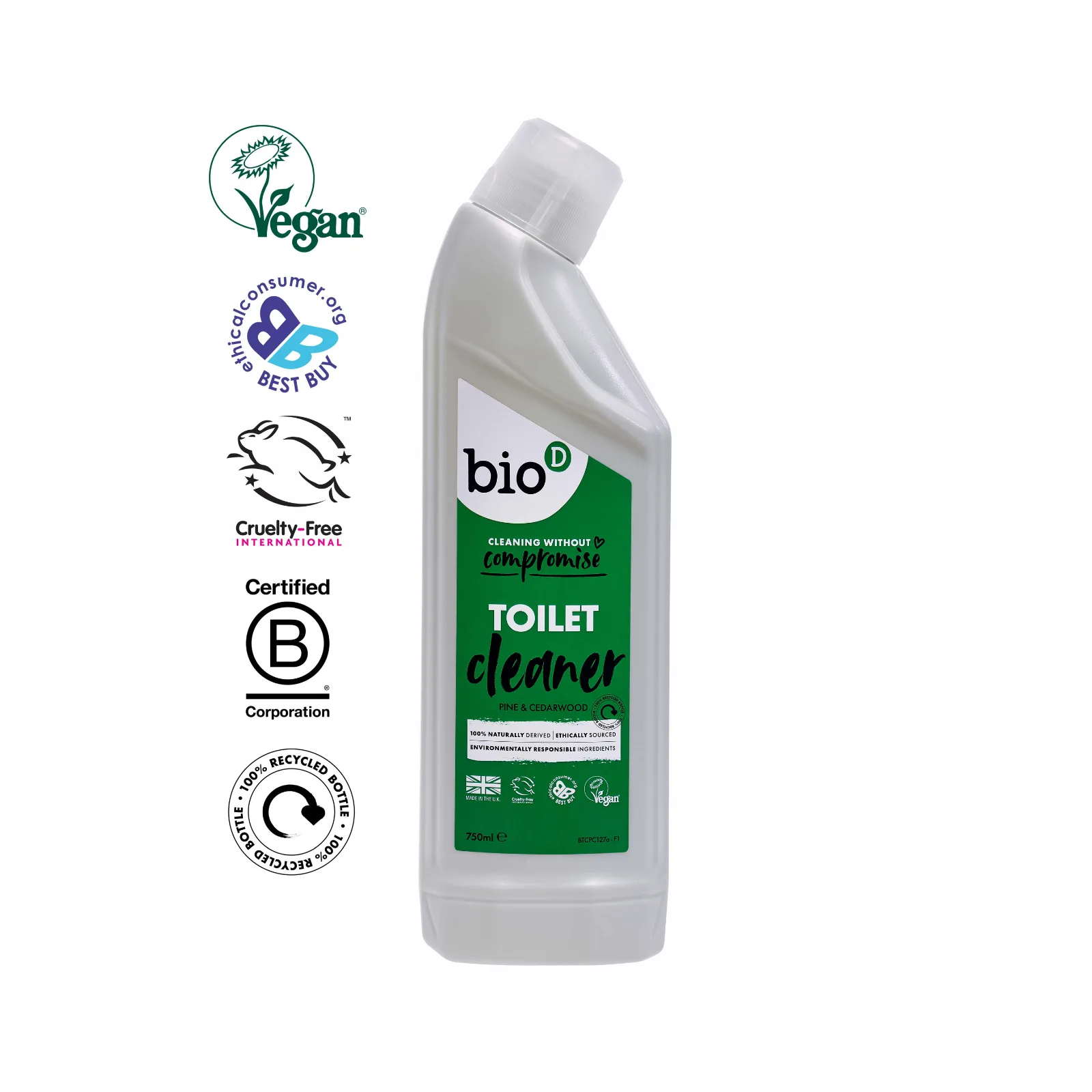 Pine & Cedarwood Toilet Cleaner 750ml - Image 2
