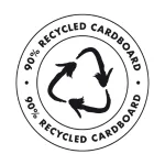 90% recycled