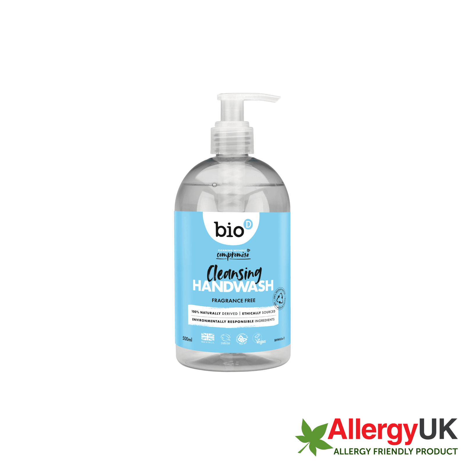 Fragrance Free Cleansing Handwash 500ml