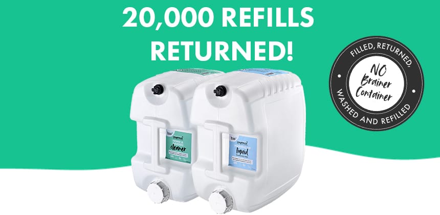 Over 20,000 20L Containers Returned Through Bio-D’s Closed Loop System