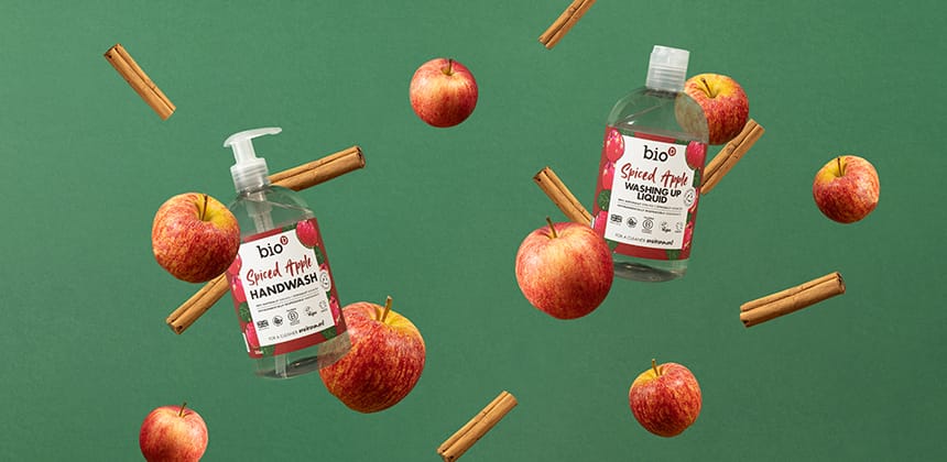 Introducing Bio-D’s Limited Edition Spiced Apple Handwash & Washing Up Liquid – The Perfect Autumn and Winter Treat