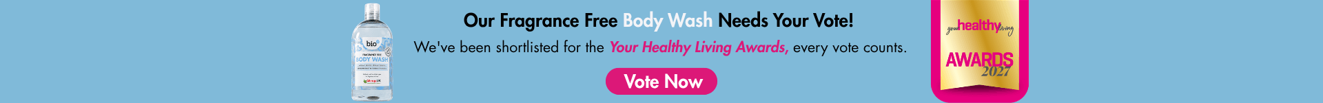 your healthy living awards banner fragrance free body wash desktop